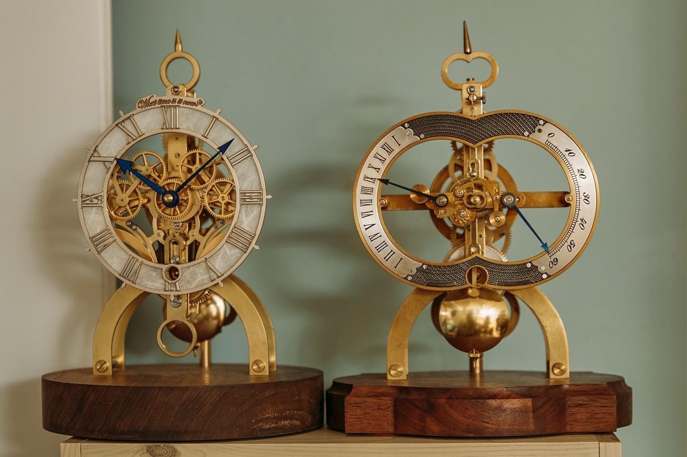 시계, 벽, 황동, 실내 사진